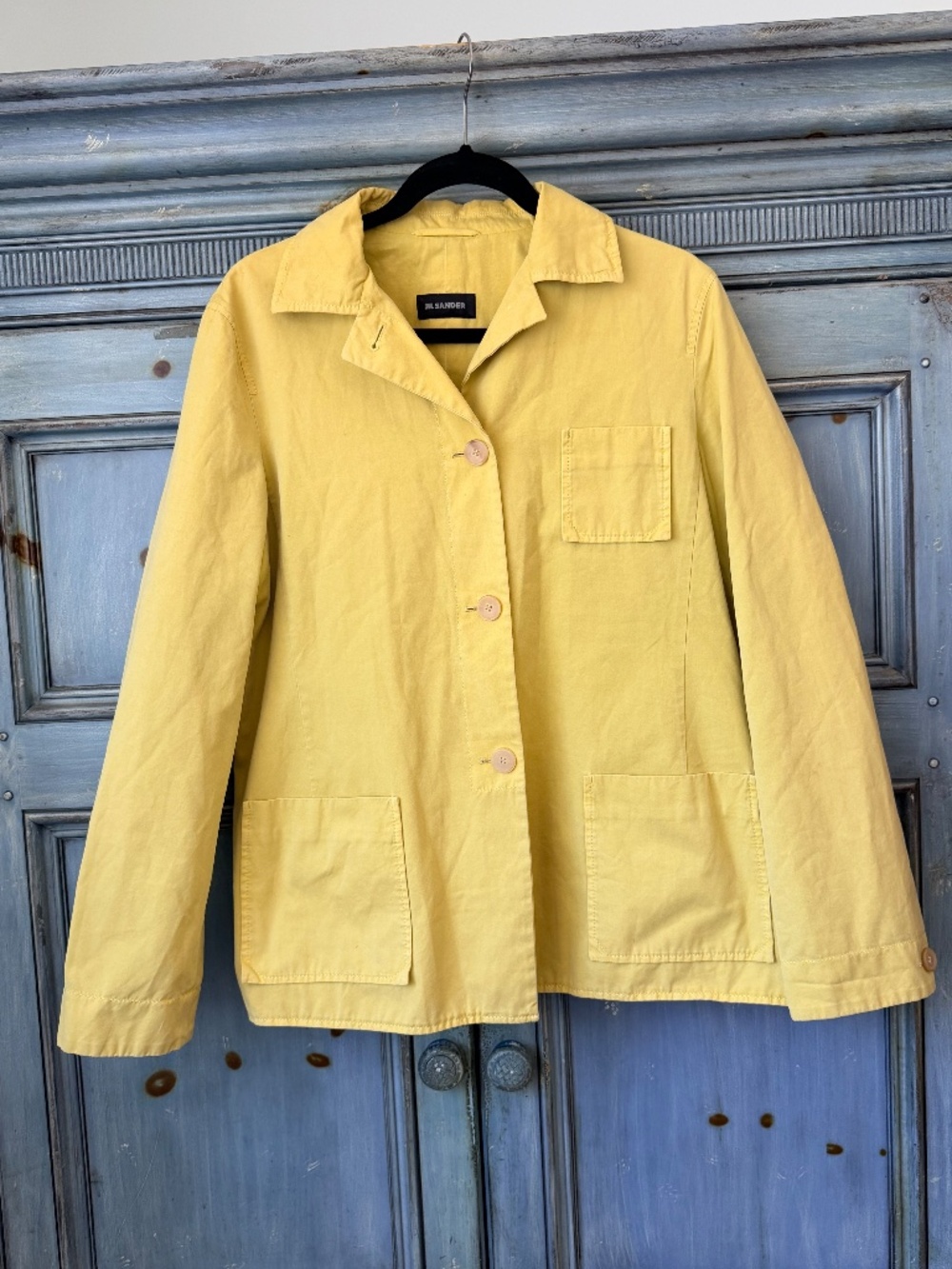 Jil Sander Cotton Jacket Size 38 in Pale Yellow - Picture 6 of 7